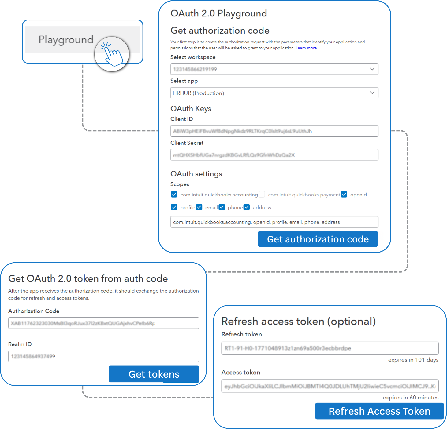 Configure OAuth 2.0 Playground