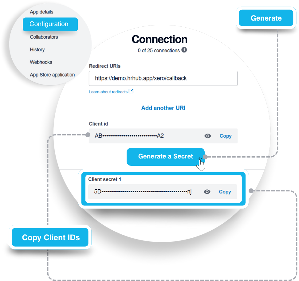 Configure the App and Retrieve Credentials