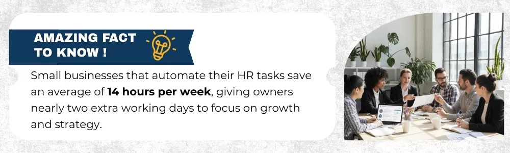 Small businesses save 14 hours weekly using HR automation