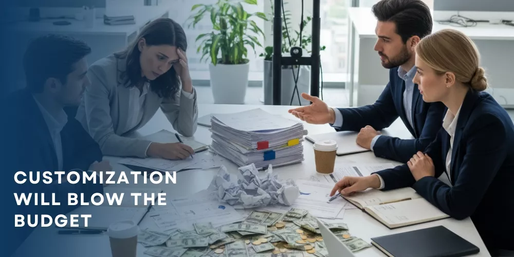 Manager worried as customization costs exceed project budget Manager worried as customization costs exceed project budget