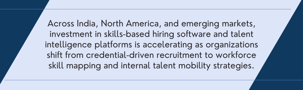 HR manager using skills-based hiring and talent mapping software