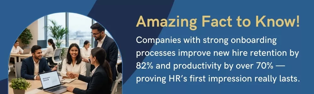 New hires onboarding with HR team; strong retention statistics New hires onboarding with HR team; strong retention statistics