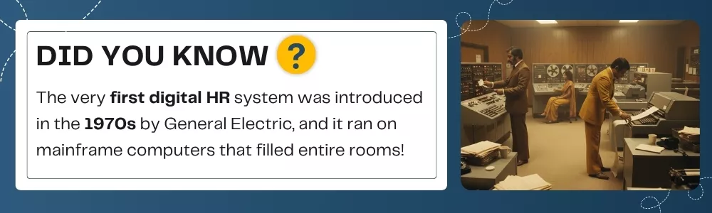 1970s first digital HR system by General Electric