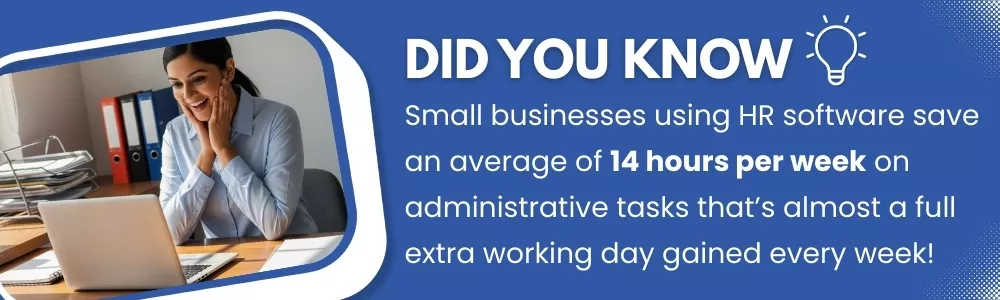 HR software saves small businesses 14 hours per week on admin tasks