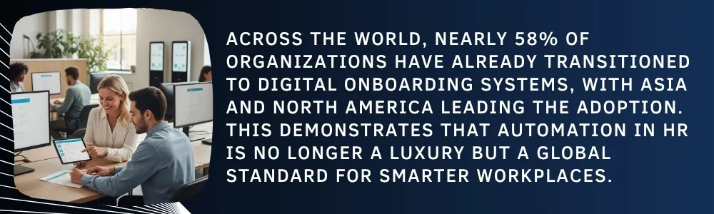 HR team using digital onboarding software for new employee setup