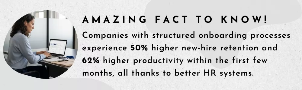 HR professional reviewing structured onboarding process on laptop in office HR professional reviewing structured onboarding process on laptop in office