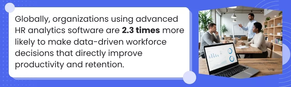 HR analytics dashboard used by teams to make data-driven workforce decisions