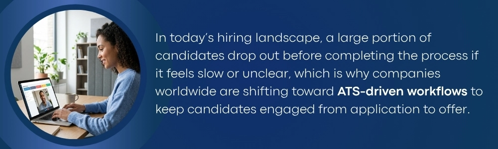 ATS workflows improve hiring speed and keep candidates engaged