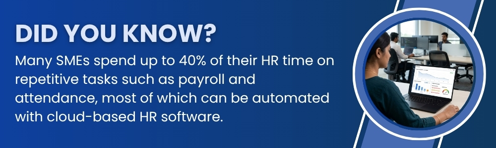 HR automation reduces time spent on payroll and attendance tasks