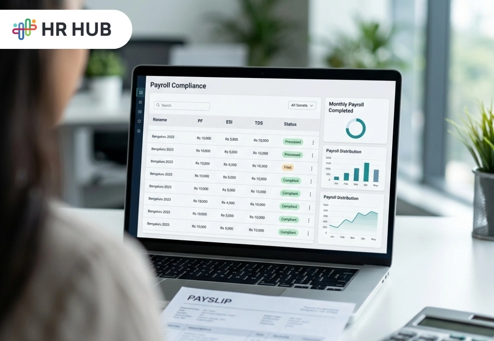 Payroll system ensuring accurate PF ESI and TDS deductions