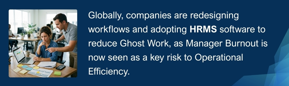 HRMS software helps reduce ghost work and manager burnout