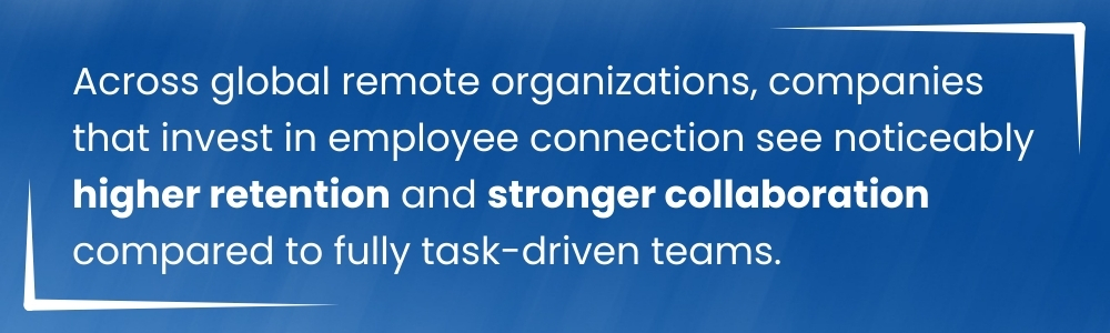 Employee connection improves retention and team collaboration