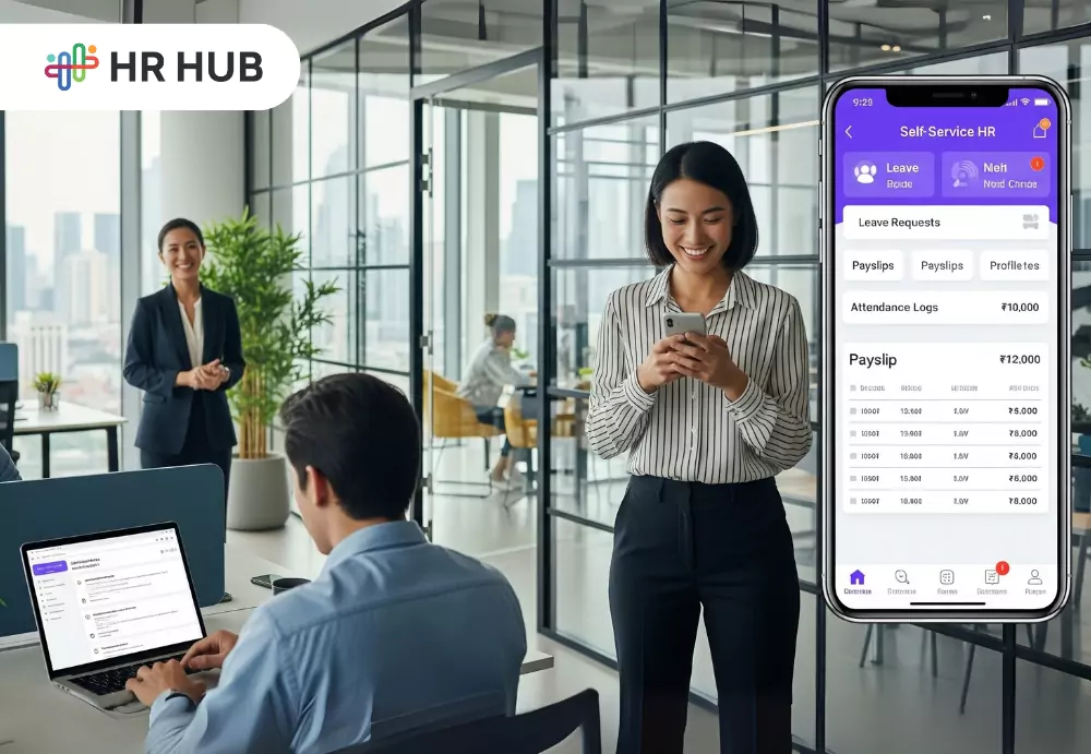 Employee self-service module streamlining HR operations in 2025 workplace