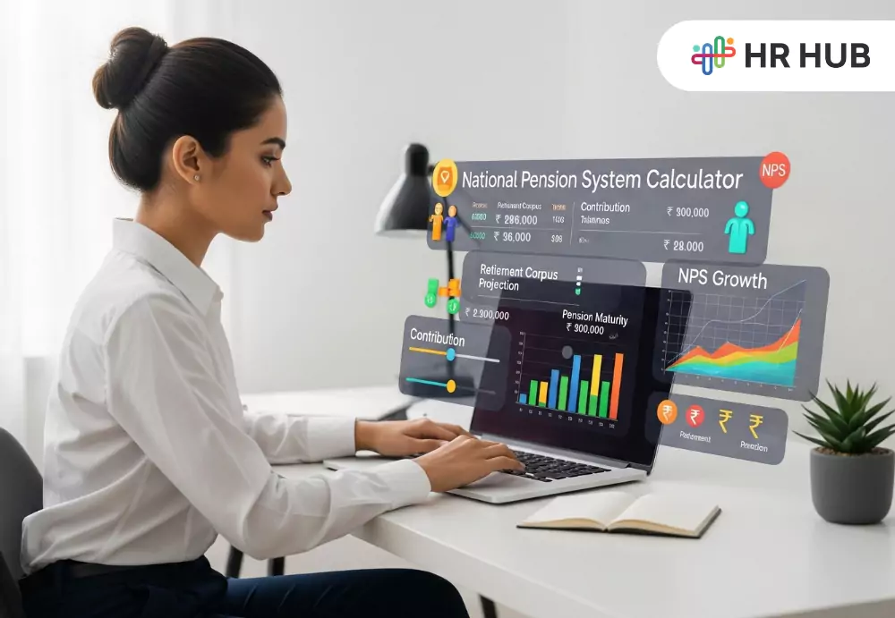 Simple online NPS calculator for planning retirement with HR HUB